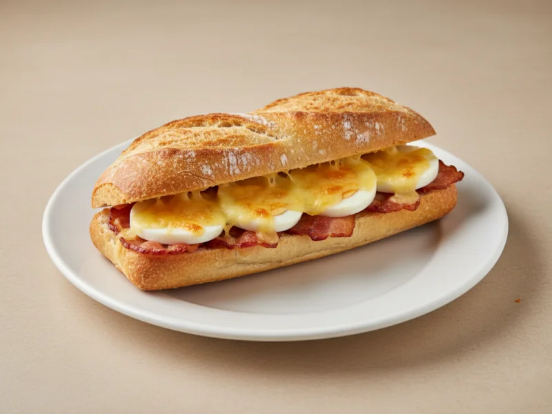 Baguette Bacon & Eggs