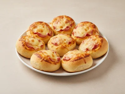 Pizzabrötchen 8 Stück mit Hinterschinken