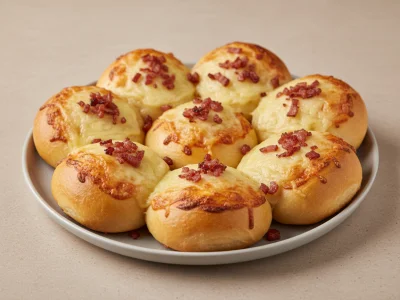 Pizzabrötchen 8 Stück mit Bacon