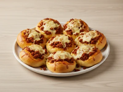 Pizzabrötchen 8 stück mit Hackfleisch