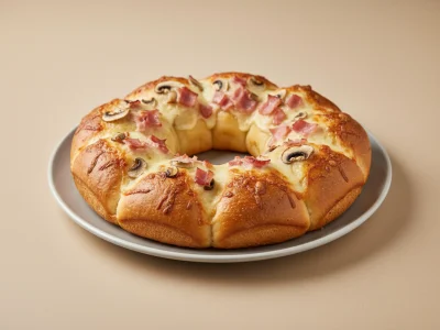 Pizzabrötchen 8 Stück mit Hinterschinken und Champignons