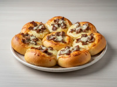 Pizzabrötchen 8 Stück mit Kebab und Käse