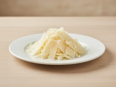 Frisch gehobelter Parmesan