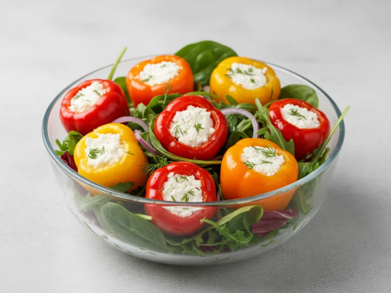 gefüllte Peperoni mit Käse