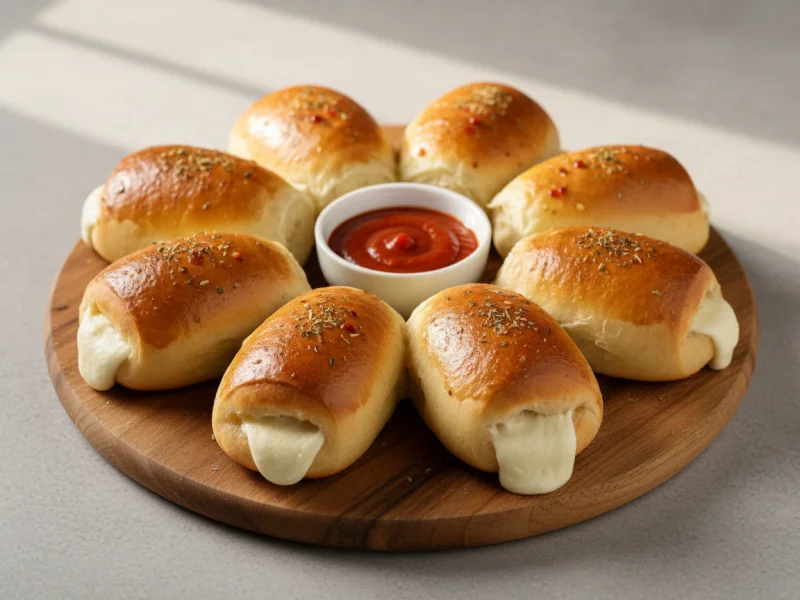 Pizzabrötchen 8 Stück mit Käse gefüllt