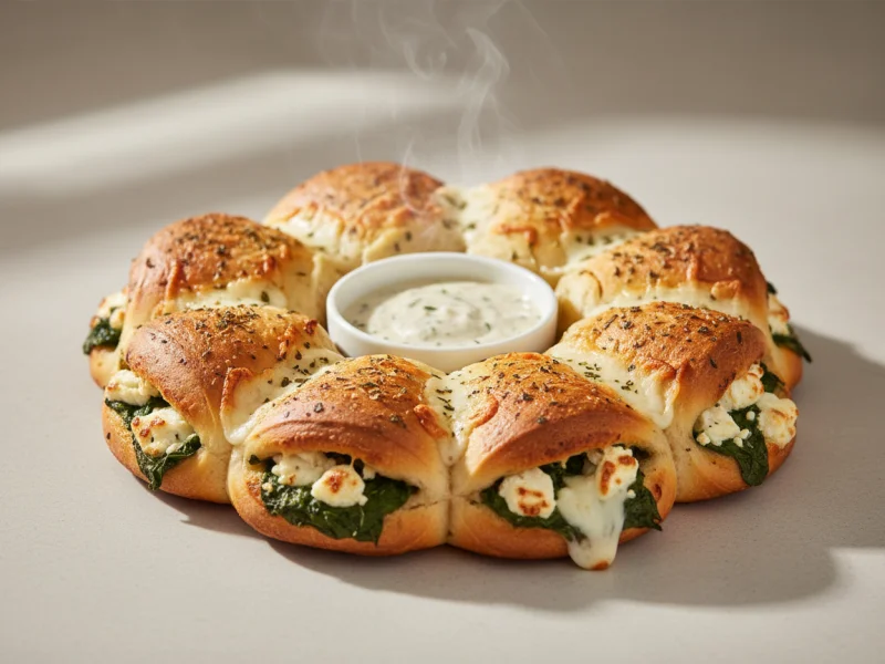 Pizzabrötchen 8 Stück mit Spinat & Feta